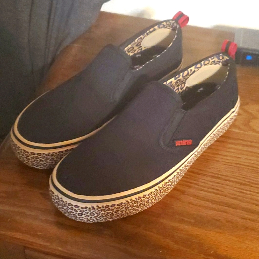 Skechers Slip-in Leopard Print/Black Shoes